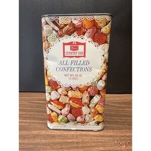 Vintage Sears & Roebuck Country Inn All Filled Confections 3lb Tin - EMPTY